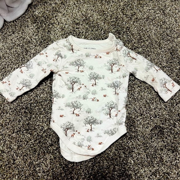 Janie and Jack Forest Print Onesie size 0-3 months - Picture 1 of 2